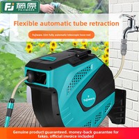 Enrouleur de tuyau rétractable automatique résistant à la corrosion 30m Modèle FUJ-W03S30 Arrosage domestique des plantes, des jardins et des pelouses