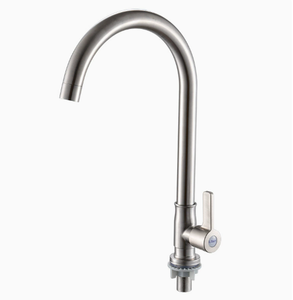Polished Chrome Kitchen Sink Faucet - Product Image 2