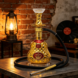 Wholesale Luxury Portable XO Crown Gold Plated Shisha Set 35CM Resin Shisha <b>Hookah</b> Set Arabic Glass <b>Hookah</b> <b>Hookah</b> Pen In Stock - Product Image 6