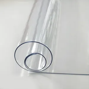 Ambalaj için şeffaf yumuşak cam esnek şeffaf plastik PVC Film rulo