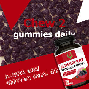 Gomitas de Saúco para el Apoyo Inmunológico OEM ODM con Vitamina C y D3, Zinc, Potenciador de la Inmunidad, Defensa Antioxidante, Suplemento Dietético - Product Image 3