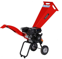 Broyeur de branches de jardin Ducar 212cc, mini broyeur de bois, capacité 60 mm pour branches fraîches