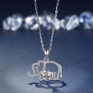 Perhiasan Liontin Perak Murni 925 Keberuntungan Vintage Bentuk Gajah Thai - Product Image 4