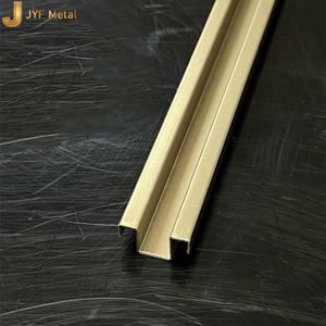 LL421 Bande de finition décorative en acier inoxydable doré titane pour carrelage, profil en U, moulure métallique pour usage en appartement - Durable - Product Image 6
