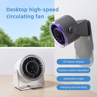IMYCOO, Nuevo Ventilador de Escritorio Portátil Recargable con Pantalla Táctil LED, Ventilador de Mesa USB Mini Refrigerante en Oferta