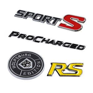 3D plastik membuat Anda sendiri desain otomatis surat panggangan mobil lencana Logo badan kustom lambang mobil samping stiker 3D - Product Image 3