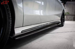 Alerón de labio de extensión de fibra de carbono estilo RZ para <span class=keywords><strong>Mercedes</strong></span> Benz <span class=keywords><strong>CLA</strong></span> clase W117 W176 faldas laterales Bodykit - Product Image 5