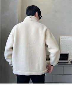 <span class=keywords><strong>Giacca</strong></span> <span class=keywords><strong>Bomber</strong></span> <span class=keywords><strong>Invernale</strong></span> da Uomo di Alta Qualità in Poliestere Imbottito di Cotone, Nuovo Stile Retro con Colletto Alto, Dropshipping - Product Image 4