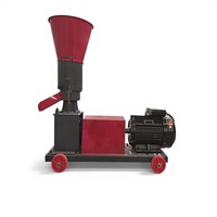 Nouvelle machine à granulés d'aliments pour volailles et bétail, 75 kg/h, avec matrice annulaire en aluminium, usine de granulation automatique