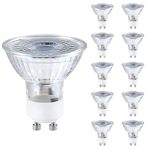 Dimmable 138 độ 5W <span class=keywords><strong>COB</strong></span> GU10 dẫn bóng đèn thủy tinh Spotlight cho văn phòng nhà với MR16 cơ sở 3000K Nhiệt độ màu - Product Image 2