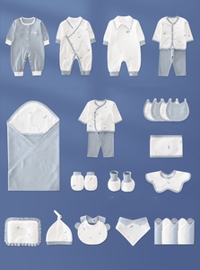Ropa de bebé, conjunto de regalo para bebé recién nacido de otoño, Pelele para niño y niña recién nacido, Tops, productos de algodón para bebé - Product Image 6