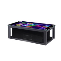 Nouveau 65 pouces moderne restaurant médias table mult fonction intelligent kiosque publicitaire écran tactile menu affichage table tactile