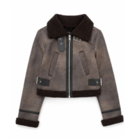 Blouson Bomber Court Femme Boying 2025 Nouvelle Collection Vintage Délavé Streetwear Doublure Polaire Fermeture Éclair Hiver Personnalisé OEM ODM Vente en Gros