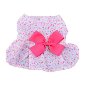 Vente en gros Robe florale pour chien faite à la main bleu rose violet - Product Image 5