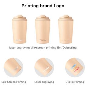 Taza de Café de Oficina de Acero Inoxidable con Aislamiento al Vacío de Doble Pared, a Prueba de Fugas, de 12 oz, con Logotipo Personalizado - Product Image 6