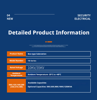 Transformateur de distribution européen 1600 kVA, trois postes de transformation préassemblés YBW, ensemble complet IP23 50 Hz pour éclairage public