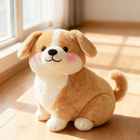 Peluche personnalisable de chiot Corgi à pattes courtes, adorable animal en peluche, poupée de réconfort, cadeau, vente directe d'usine, vente en gros