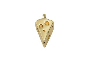 Drôle Petit Collier Fromage Or Collier Ami Collier 3D Or Fromage Suisse Charme Pour Enfants - Product Image 6