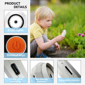 Taşınabilir çocuk dijital mikroskop 2.0 megapiksel piksel otomatik odaklama 2MP 500X Zoom 2 "IPS ekran 8 LED ışık doğa keşif - Product Image 4