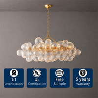Lustre linéaire RHOEM Talia en verre pour escalier, salon, éclairage décoratif, luminaire suspendu pour la maison