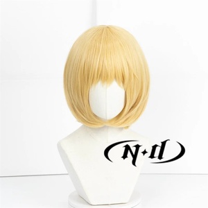 Peluca de Cosplay de <span class=keywords><strong>Armin</strong></span> Ackerman de Ataque a los Titanes, Peluca Corta Rubia de Alta Calidad, Fibra Resistente al Calor de Alta Temperatura - Product Image 5