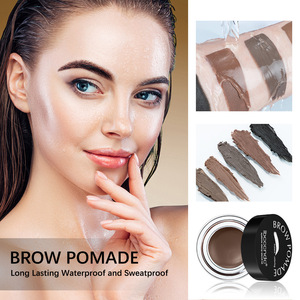 Pommade à sourcils imperméable et résistante à la transpiration, coloration naturelle, crème teintante pour sourcils, vente en gros, pommade à sourcils avec brosse - Product Image 5