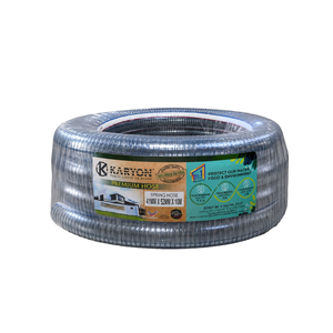 Tuyau spiralé en PVC flexible, renforcé avec une armature en fil d'acier, pour le transfert d'eau, de liquides et de poudres - Product Image 1