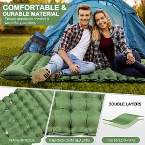 Colchoneta de <span class=keywords><strong>Camping</strong></span> Plegable Ultraligera WOQI, con Revestimiento de Tela Asia, sin Inflado - Product Image 6