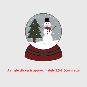 נייר דבק באיכות גבוהה מותאם אישית נייר דבק שמח חג המולד סנטה קלאוס מדבקות הפסטיבל עבור כרטיסי חג המולד צבעוניים - Product Image 2