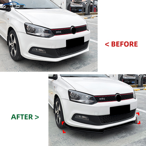 AMP-Z โปโลสีดำเงา ABS ชุดบอดี้กันชนหน้าสปอยเลอร์สำหรับ VW <span class=keywords><strong>POLO</strong></span> <span class=keywords><strong>MK5</strong></span> 6R GTI 2010-2014อุปกรณ์แต่งรถ - Product Image 2
