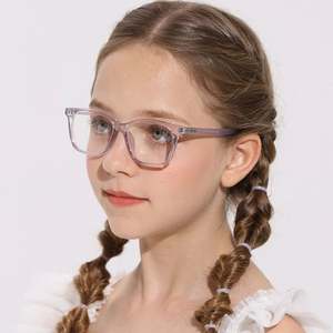 Gafas de Sol Transparentes Flexibles TR90 para Niños y Niñas, Modelo 2025, con Logotipo Personalizado, Gafas Ópticas Cuadradas Anti Luz Azul - Product Image 3