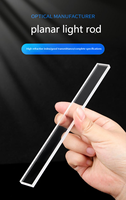 Prisme planaire de guide de lumière Flexible de tige en verre optique plat de haute précision pour Instruments optiques Tige optique plate