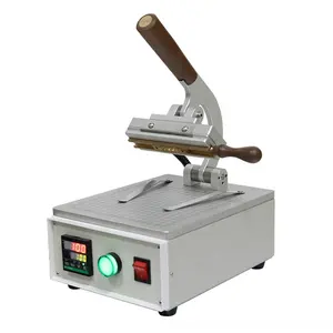 Professional golden leather logo embossed foil hot stamping machine for Leather Paper Wood