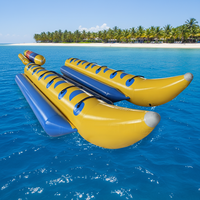 Bateau banane gonflable robuste et populaire pour les activités aquatiques des adultes