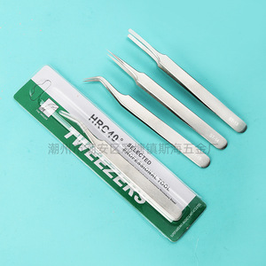 Pinzas de acero inoxidable, serie ST de precisión, para limpieza de nidos de pájaros, injertos, herramientas de desmontaje y reparación de teléfonos móviles, falsas - Product Image 1