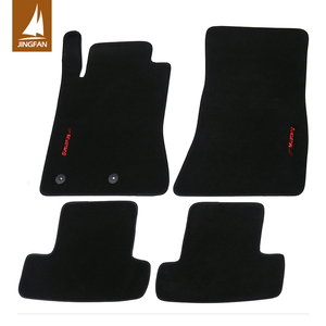 Sang Trọng Màu Đen Ban Đầu Sang Trọng Bìa Đầy Đủ Bộ Xe Mat Thảm Sàn Phụ Kiện Cho Ford <span class=keywords><strong>Cmax</strong></span> Mondeo Fusion Focus ATS Nylon Tufted - Product Image 1