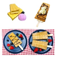 Utilisation commerciale Popsicle Waffle Sleeve Plaques personnalisées Gaufre sur bâton pour Ice Cream Shop Popsicle dans les gaufres