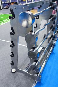 批发Ez杠铃卷曲棒健身器材自由重量杠铃重量套装直举重钢固定杠铃套装 - Product Image 5