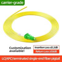 Personnaliser les pigtailles à fibres optiques SC/FC/LC/ST monomodes, monobandes, 0,9, 2,0, 3,0 mm