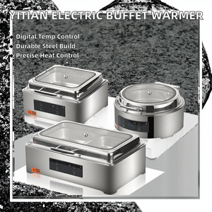 Cuisinière électrique de luxe pour buffet, 100°C, acier inoxydable 201, écran tactile numérique, économie d'énergie, hôtel - Product Image 2
