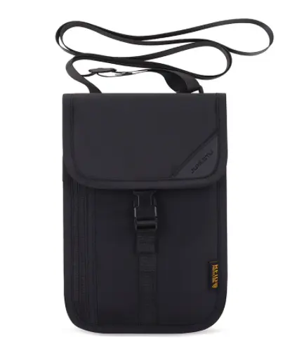 กระเป๋าเงินใส่หนังสือเดินทางสายสะพายขนาดเล็ก,กระเป๋าใส่หนังสือเดินทาง RFID ไนลอนกันน้ำโลโก้แฟชั่น