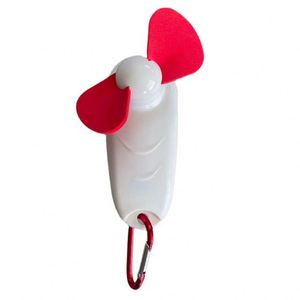 XJ884 Custom Logo <b>Mini</b> <b>Hand</b>-Printing Portable Climbing Carabiner Fan With LED Torch Light for Automotive Use and Welcome Gifts - Product Image 2