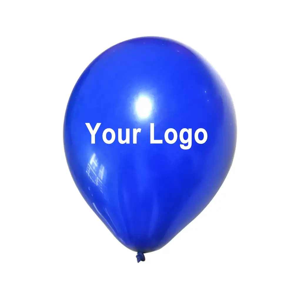 공장 싼 풍선 헬륨 블루 Balon 맞춤 인쇄 로고 맞춤형 Globos 라텍스 Ballon 풍선 로고 인쇄