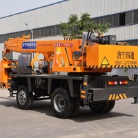 Grue compacte LUYING, type mobile, pour la construction, 5-16 tonnes, flèche télescopique hydraulique, hauteur de levage 20m, composants Liyuan