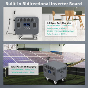 Station d'alimentation résidentielle Swalle 5120Wh, générateur solaire 5kw-12kw, batterie portable LiFePO4, stockage d'énergie domestique, panne <span class=keywords><strong>de</strong></span> <span class=keywords><strong>courant</strong></span> d'urgence - Product Image 2