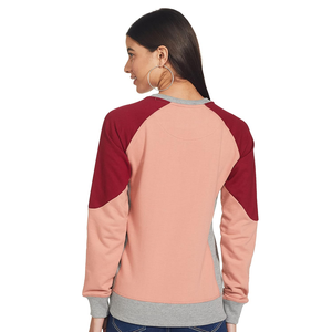 Articles chauds col rond sweat personnalisé deux solides contraste femmes sweat haute qualité français éponge sweat du Bangladesh - Product Image 2