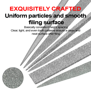 Lima de Diamante de Fabricante Directo con Mango Ergonómico <span class=keywords><strong>para</strong></span> Acero Endurecido, Herramienta de Pulido de Bajo Costo <span class=keywords><strong>para</strong></span> Suavizar Moldes - Product Image 5
