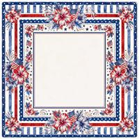 Set Ubin Mahjong Akrilik Biru Gaya Bendera Amerika Mewah Custom American Stars and Stripes, Alas Mahjong, Hiburan