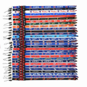 Benutzer definierte Breakaway Sublimation bedruckte Polyester <span class=keywords><strong>Lanyard</strong></span> mit Baseball Sports Fan Logo - Product Image 1