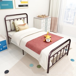 Soldes de fin d'année : Cadre de lit en fer robuste pour chambre à coucher, facile à assembler <span class=keywords><strong>et</strong></span> à nettoyer - Prix le plus bas garanti - Product Image 4